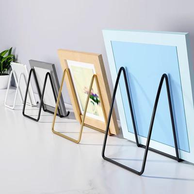 Carbon Steel Display Stand Metal Frame Plates Book Paintings Desktop Holder Desk Display Rack Organizer