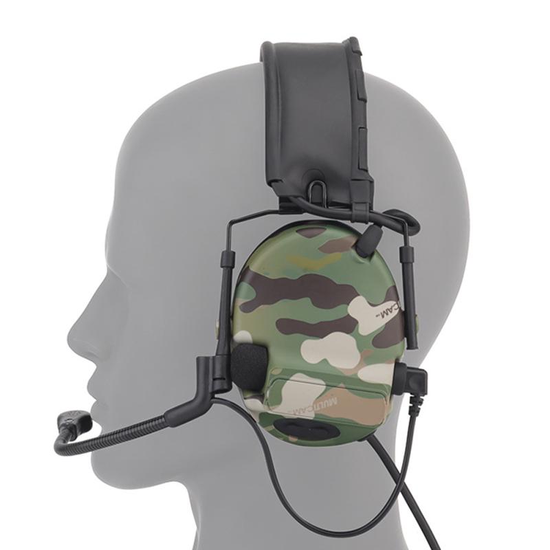 

WoSporT C5 Тактическая гарнитура для страйкбола, шумоподавляющие наушники, электронная защита для стрельбы, ушей для стрельбы