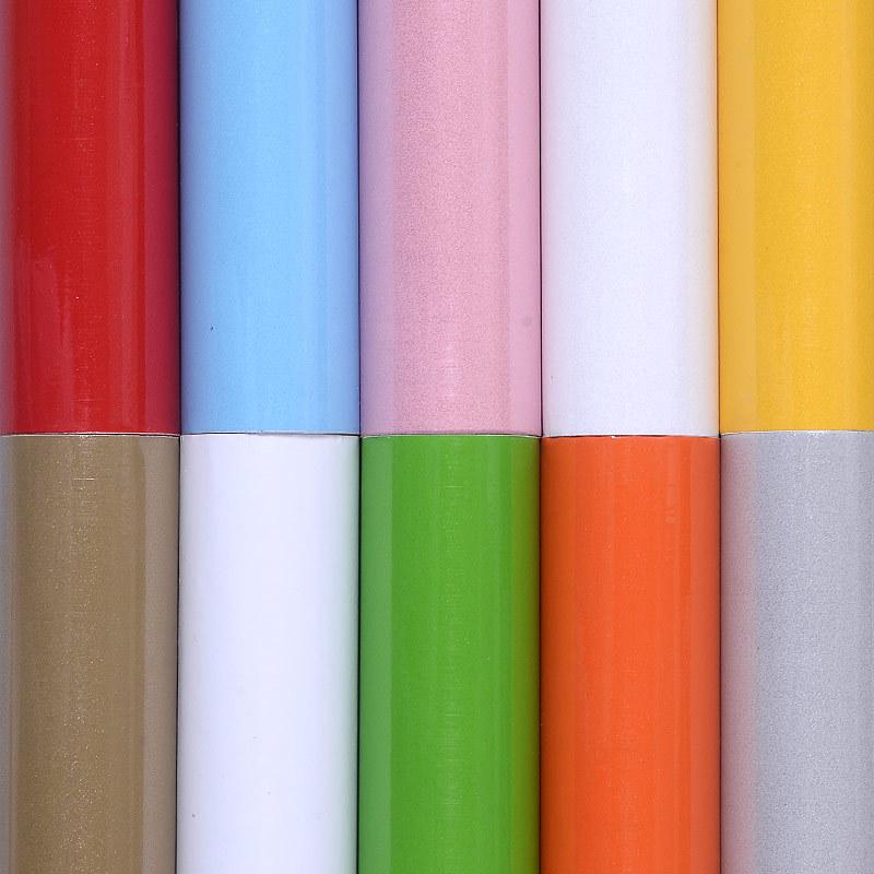 Thicken PVC Stoving Varnish DIY Self Adhesive WallPaper Furniture Renovation Stickers Kitchen Waterproof  Decorative Film