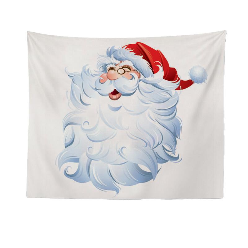 Foreign Trade Beach Towel Wall Hanging Cloth Christmas Santa Home Printed Tapestry