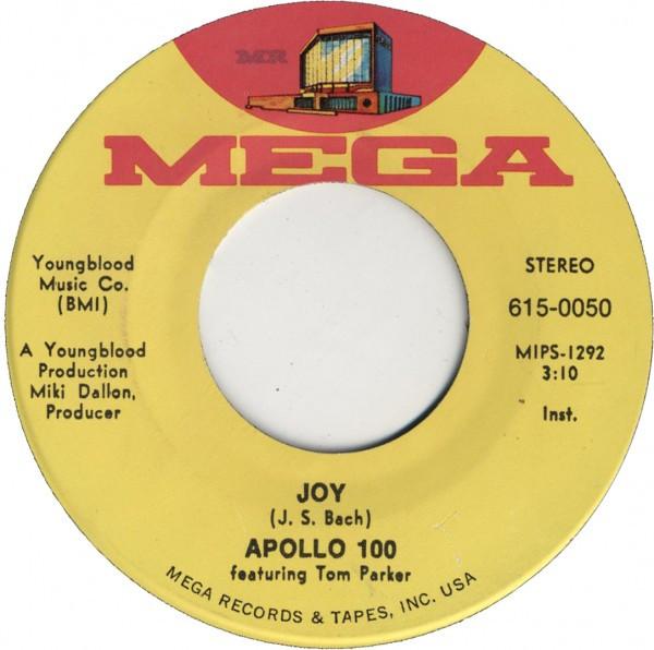 

7-дюймовая пластинка APOLLO 100, ТОМ ПАРКЕР - Joy 6150050 Mega 1971 US Поп Б/У