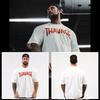 New Gym Fitness T-shirt Loose Oversized Cotton Men Short Sleeves Bodybuilding Sports Tees Summer Training Workout Jogging Tops