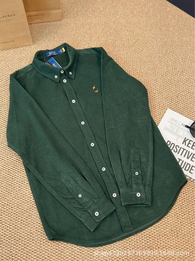 Ralph Lauren Unisex manšestrová košile s logem Pony - Dlouhý rukáv, Ležérní podzimní/zimní styl