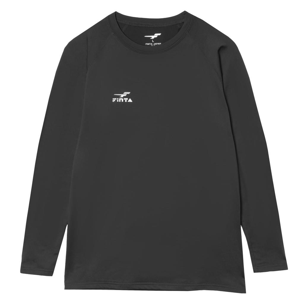 FINTA Men's Warm Sports Innerwear Long Sleeve Shirt FTE0030 (0500) Black, Size L