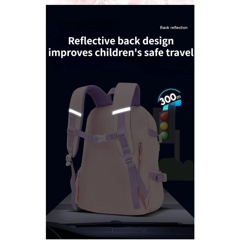 New School Bag Primary Back Pack For Girls Children Backpack Large Capacity Bookbag Waterproof Bags Multiple Pockets Schoolbags