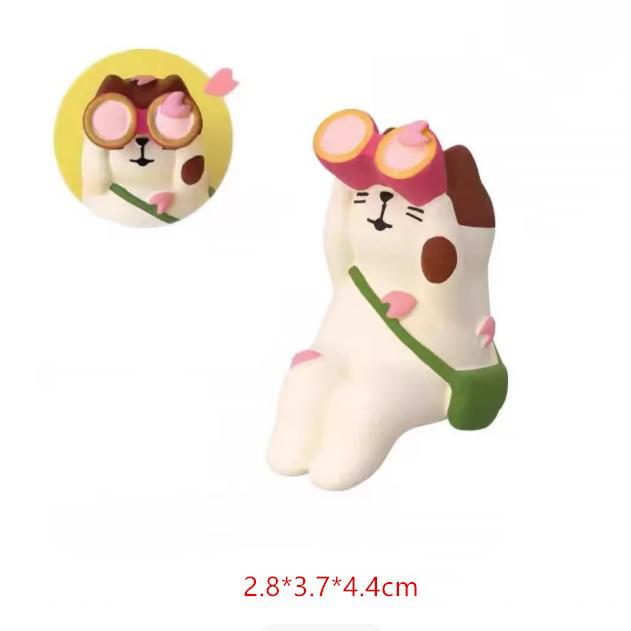 Japanese Zakka Cat Cherry Blossom Season Figure - DIY Resin Craft Gift Ornament