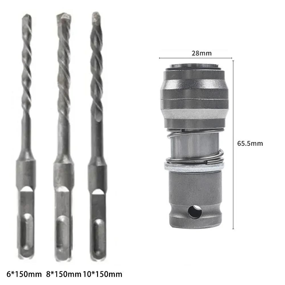 1 Set Cheie Electrică Convertor Cheie La Ciocan Electric Convertori Pentru Set de Găurit Metal Cheie Electrică Cap de Conversie