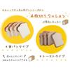 Celtan Fabric Toast Cushion, Memory Foam, 4-Slice Bread, Made In Japan, A339-522BE/516BR
