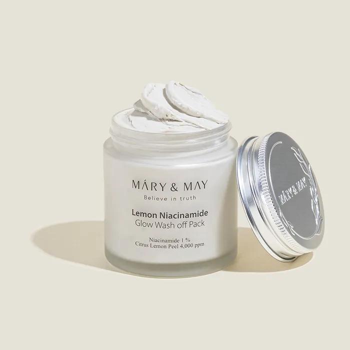 Mary & May Vegan Lemon Niacinamide Glow Wash-Off Pack 125g