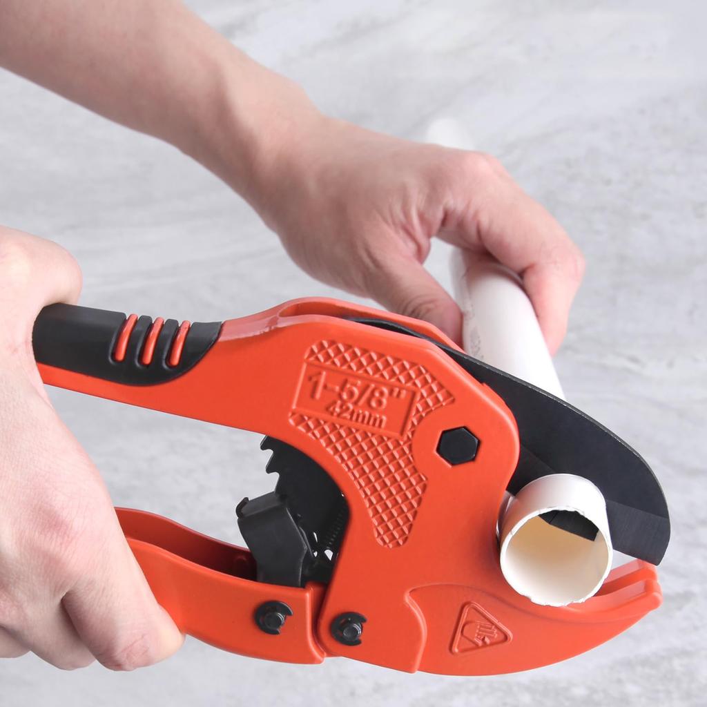 Professional PVC Pipe Cutter Lightweight Easy To Use Quick Cut Tool for Plumbing and Electrical Work
