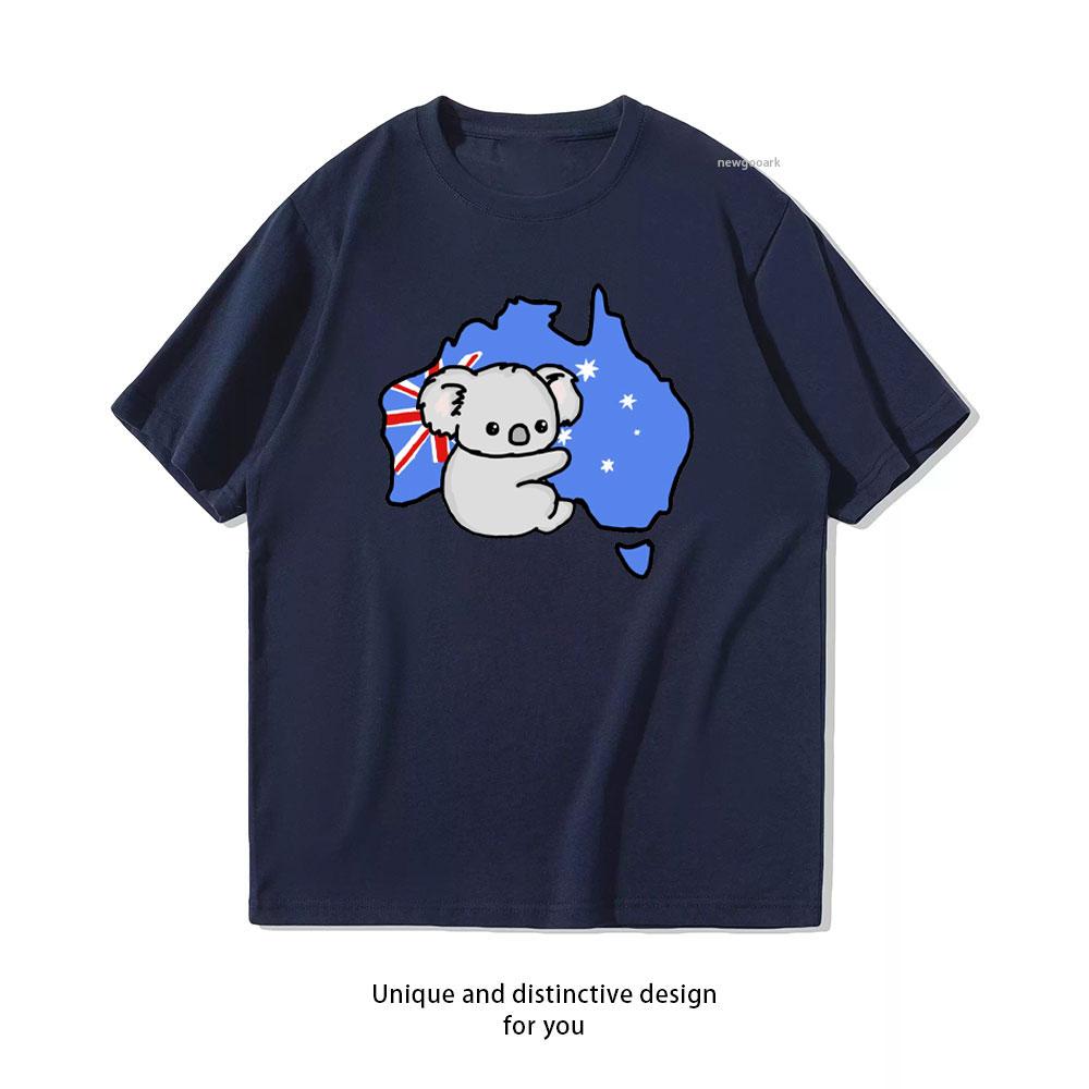 

Adorable Australian Koala Tshirt Women Unisex Casual Cotton Graphic T Shirts Creative Streetwear Classic Aesthetic Oneck Shirt S