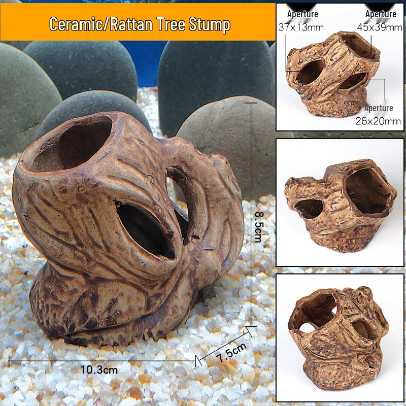 Ceramic Fish Tank Decoration: Shrimp Hiding, Cichlid Breeding, Spawning Nest.