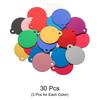 90PCS Round Laser Engraving Blanks Tags, Stamping Blank Tags, Dog ID Tag, 10 Color DIY Metal Tags for Pet, Craft Tags