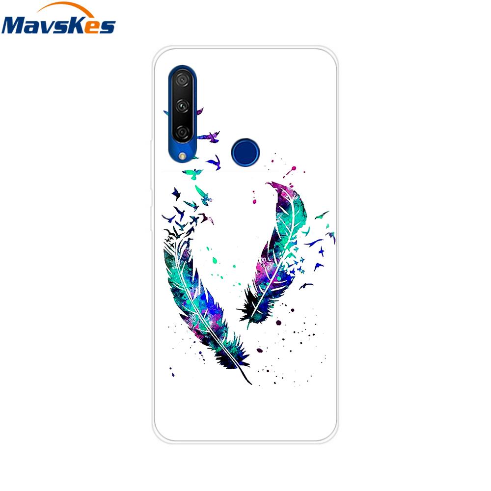 Painted Case For Alcatel 1S 2020 5028Y 5028D Case TPU Soft Silicone Cover Funda For Alcatel 1S 2020 Case Cover Etui Bumper Coque