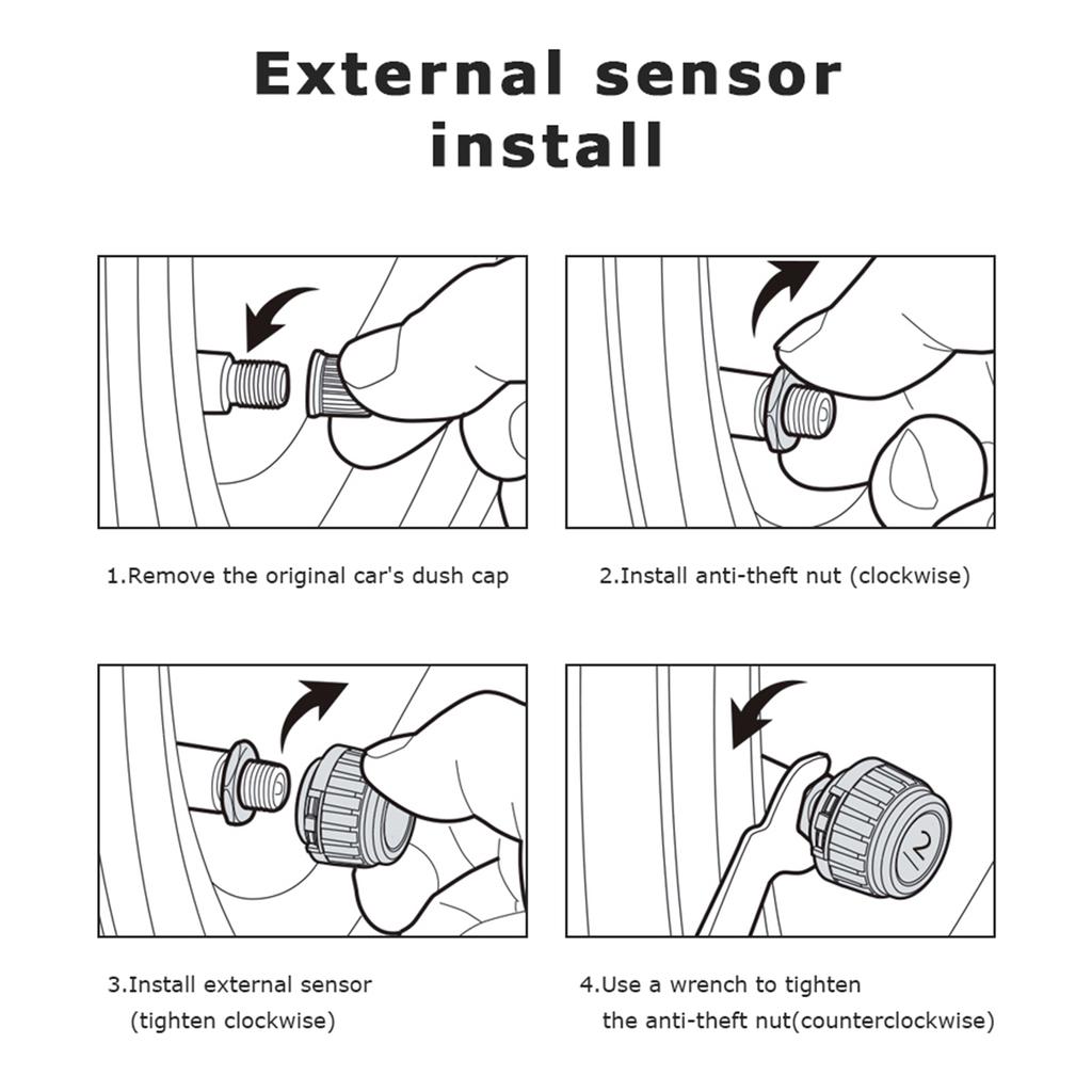 Tire Pressure Monitoring System, Solar Powered 6-Wheel Freight Vehicle Tire Pressure Monitor System