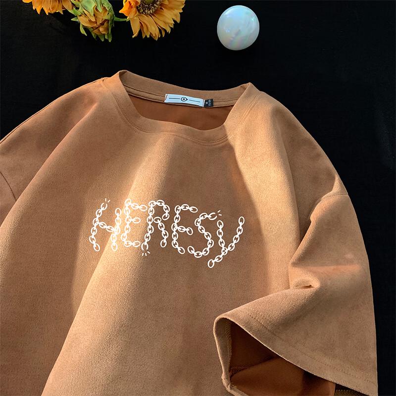 MEDE Chain Letter Print Loose Fit T-Shirt XL