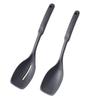 Large Silicone Cooking Spoon Spatula Kit Non-Stick Slotted Solid Spoon Set Hanging Hole Design