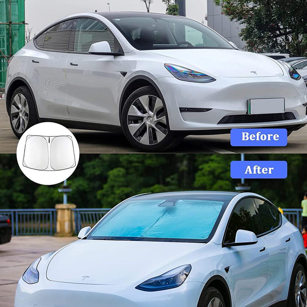 All-Season Universal Double-Layer Titanium Silver Car Sunshade with Heat Insulation & Sun Protection