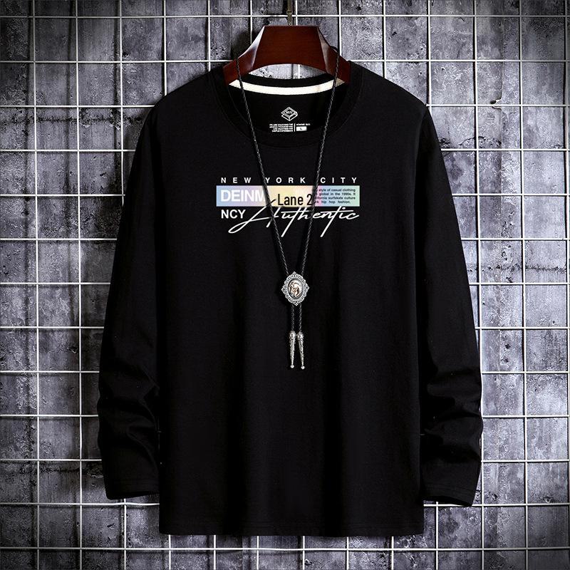 Men's Trendy Long-Sleeve Pure Cotton Sweatshirt - Spring/Autumn 2022