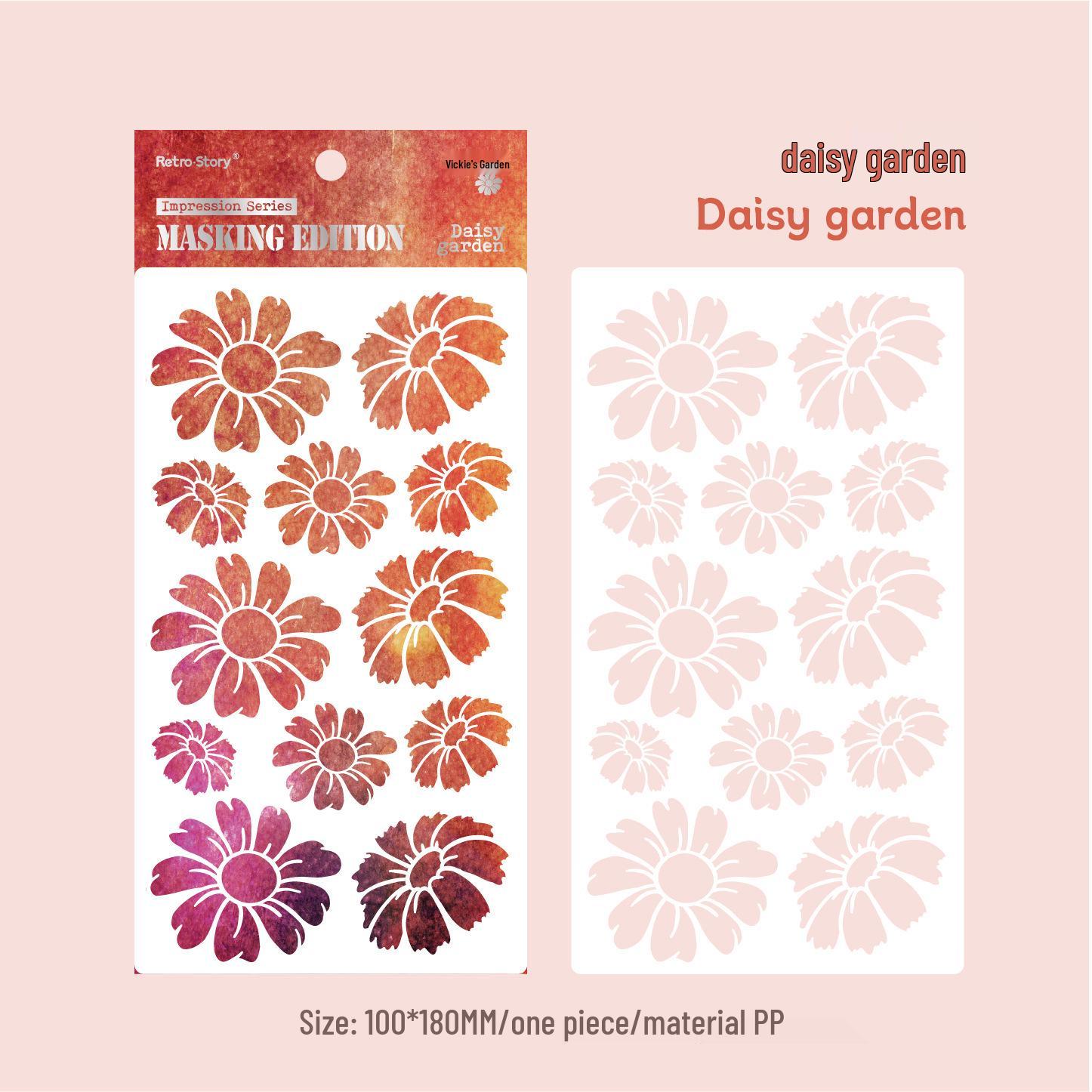 RetroStory Минималистичная маскирующая доска для скетчинга и набор наклеек для журнала