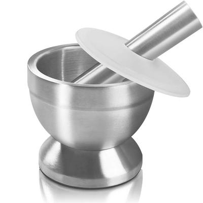 Sturdy Mortar and Pestle Durable Pill Crusher Easy To Clean Spice Grinder  Pedestal Bowl