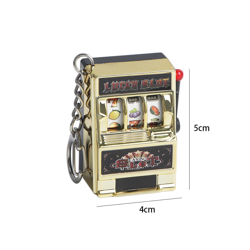 Toys Educational Toy Lucky Jackpot Keyrings Fruit Machine Safe Machine Slot Machine Key Chains