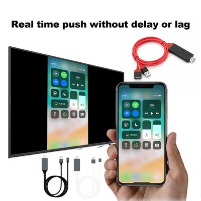 AV Signal Transmission Cable Multimedia Interface Cable 1080P Smartphone To HDTV Projector Cable Screen Projection Adapter Cable
