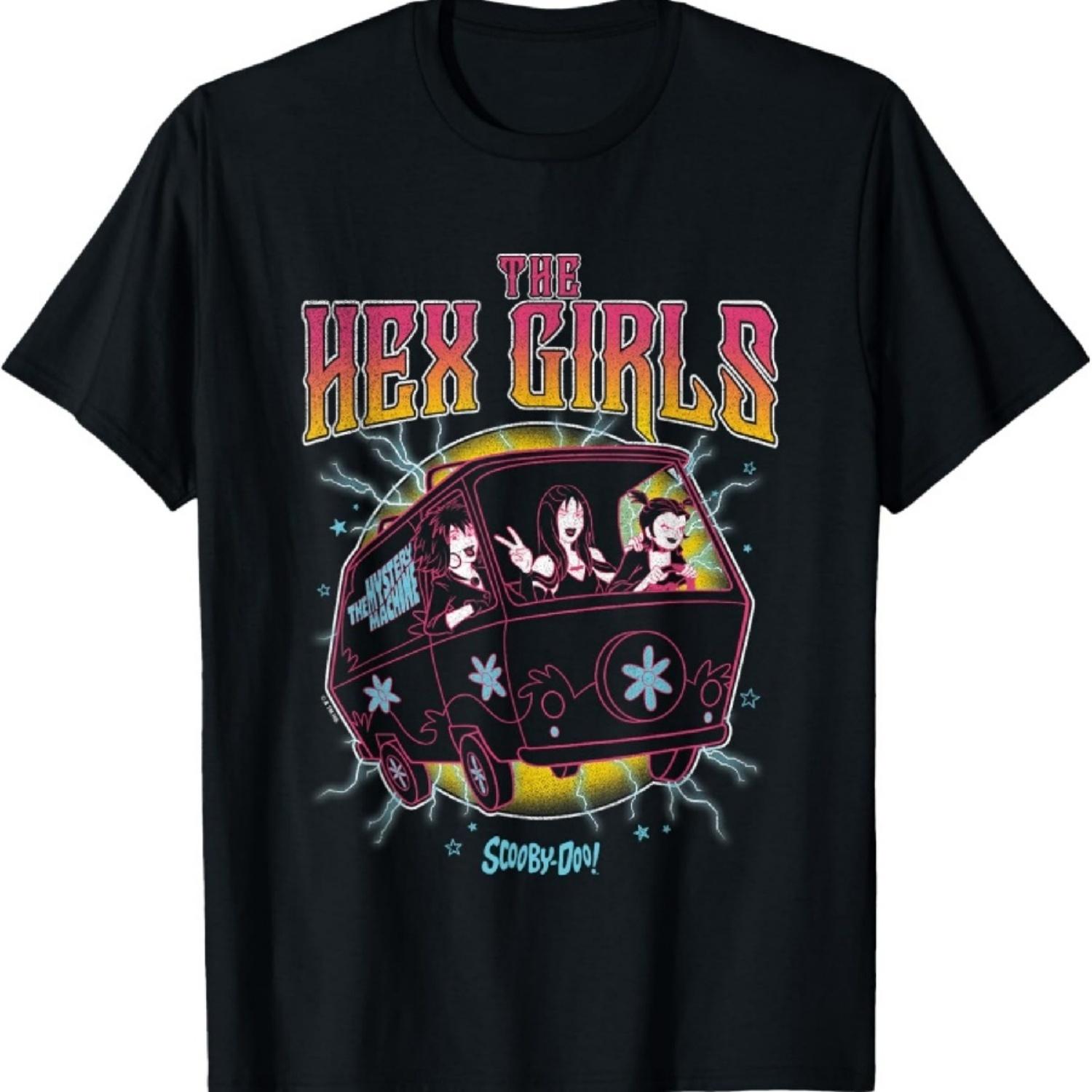 Скуби-Ду The Hex Girls Металл Винтаж Большой Постер на Груди Футболка XXXXXL разноцветный