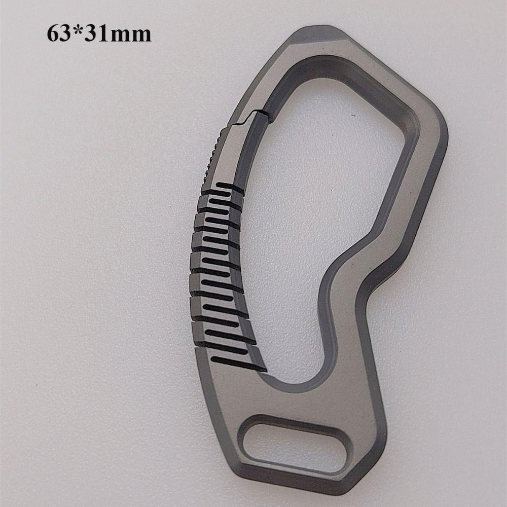 Titanium Alloy Titanium Alloy Keyrings Super Lightweight Pendant New EDC Tool  Male Creativity Gift