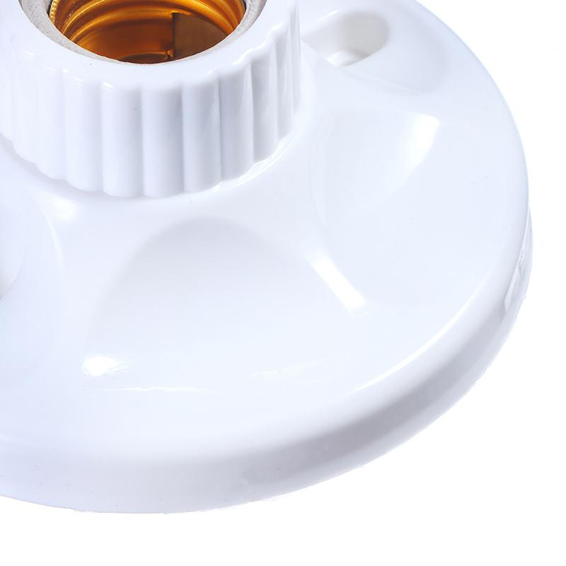 E27 Led Light Bulb Holder Round Socket Base Hanging Lamp Socket Base 6A220V-250V
