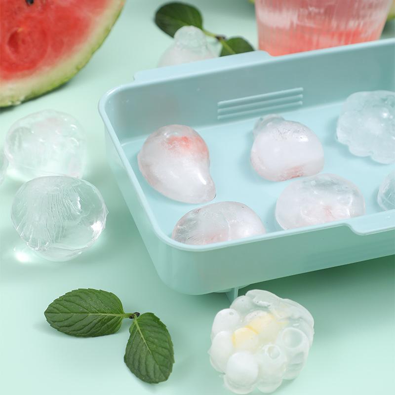 Bac à glaçons sphérique à 6 compartiments pour fruits et whisky