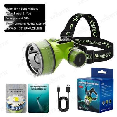 Strong Light Rechargeable Waterproof Diving Headlamp