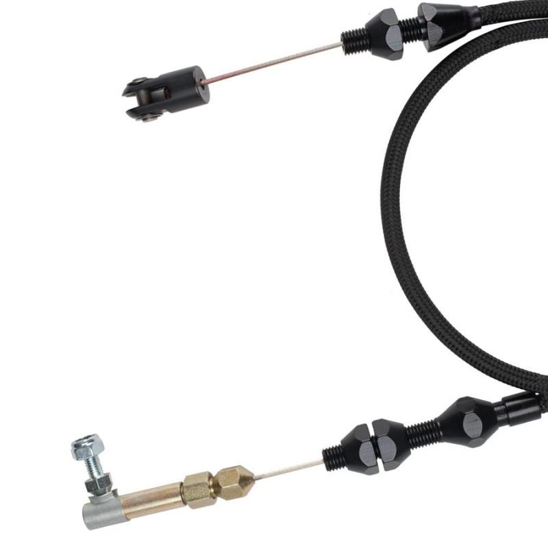 Universal Throttle Cable Stainless Steel 24" For Mopar Rubber Ford GM and More