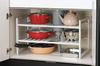 Pearl Metal Arrange-Free Under-Sink Space Rack, 2-Tier Wide, Expandable Type, H-5799