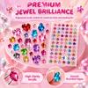 1Sheet Self Adhesive Rhinestone Jewelry Stickers On Face Gem Stickers Crystal Crafts Nail Body Makeup Card Making Craft Supplies