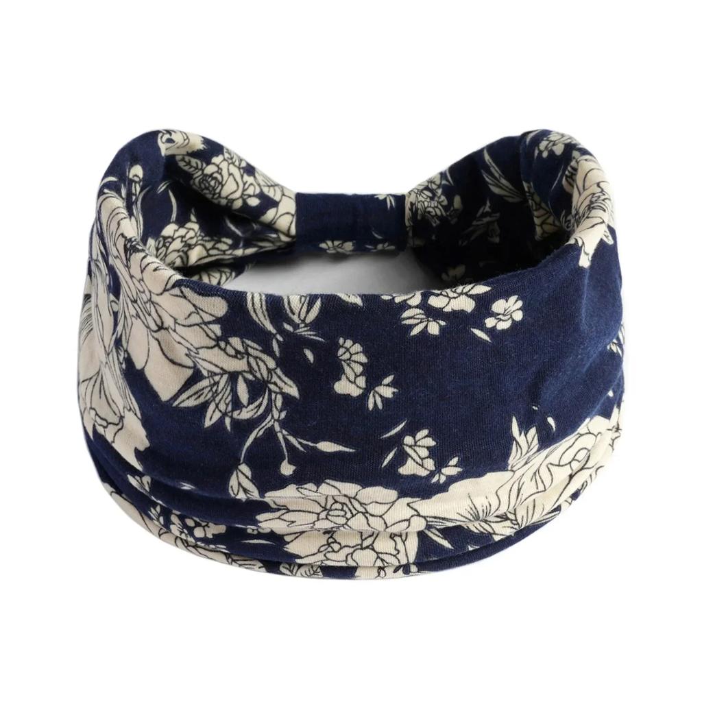 Twisted Wide Hair Bands for Women Wide Turban Workout Headband Fashion Yoga Hair Bands Boho Twisted Thick Hair Accessories
