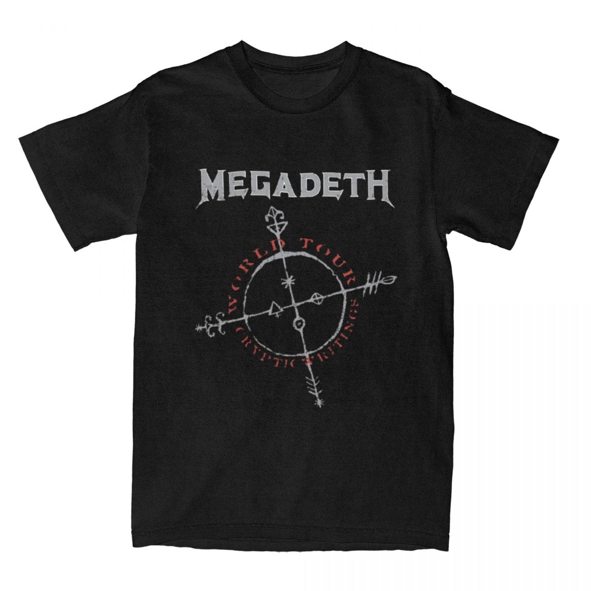 Megadeths Cryptic Writings Shirt Men Women 100% Cotton Funny Crew Neck Black Metal Death Metal Tees Short Sleeve Clothes Uniq... S
