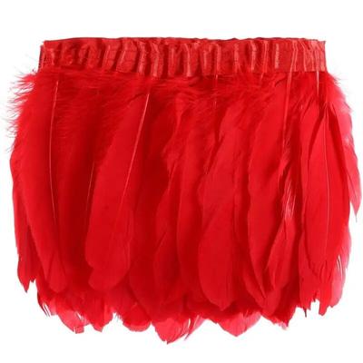 5M Goose Feathers For Sewing In Dress Trim Fringes Clothes NeedleworkDIY Headpiece Decor Wedding Supplies Handicraft Accessories