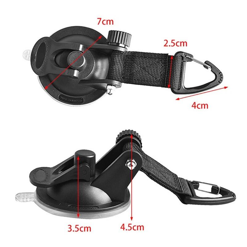 4/8PCS Heavy Duty Anchor Suction Cup with Strap Multi-Purpose Securing Hook for Car Tent Roof Boat Tarp Campers Storage Hook