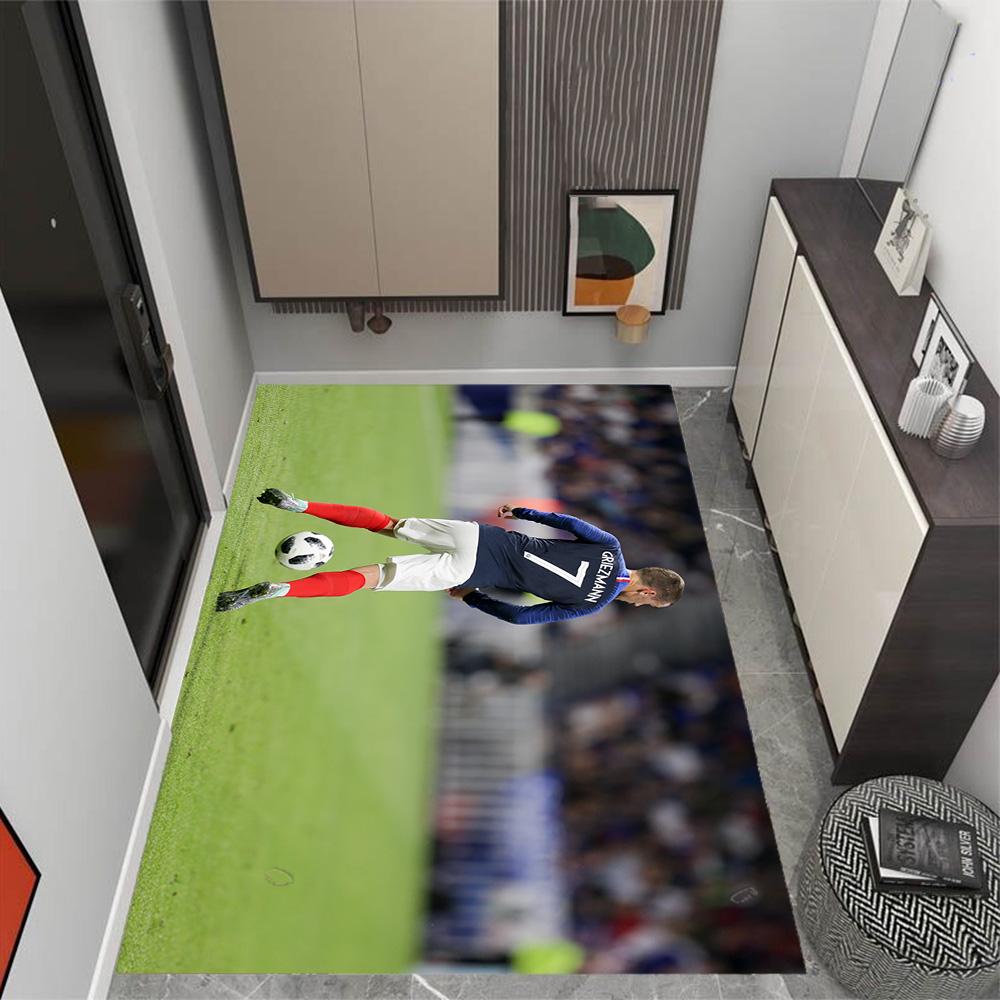 Atletico Madrid's Player Action Carpet Perfect for Decorate room Outdoor Hallway Bedrooms Anti-slip Rug Decorate Offices Best for Christmas
