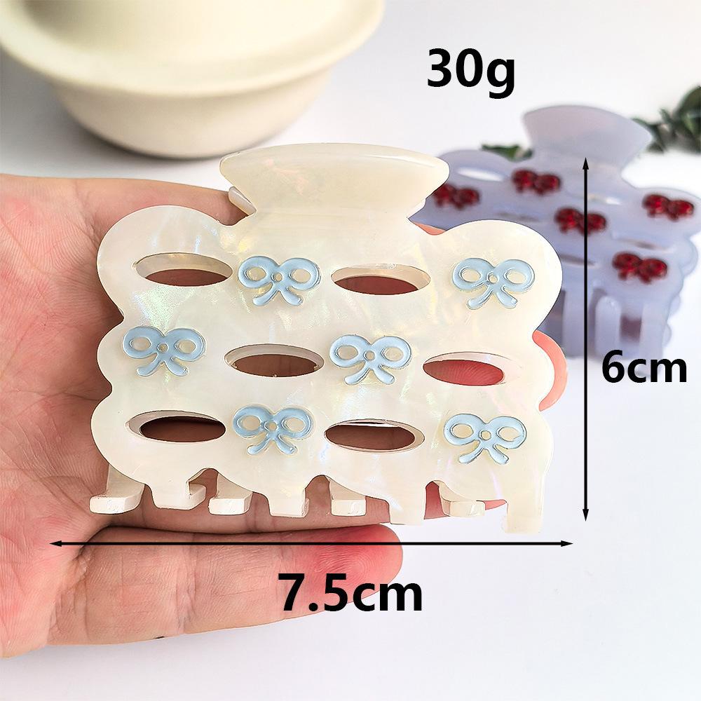 1pc Hollow Butterfly Knot Hair Grab High Grade Acetic Acid Shark Clip New Cute Disc Hair Grab