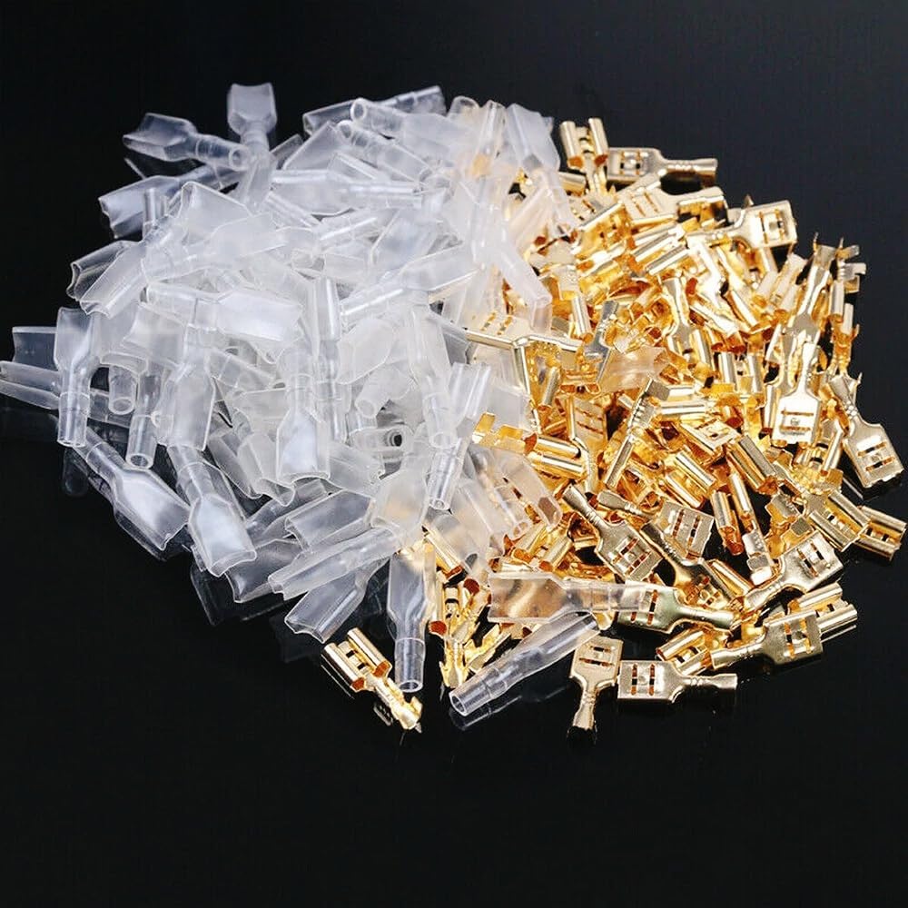 Cold Pressed 450Pcs 2.8/4.8/6.3mm Insulated Male Female Wire Connector Electrical Crimp Terminals Termin Spade Assorted Kit Box