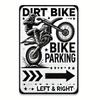 Vintage Motocross Tin Sign Garage Wall Art Dirt Bike Metal Decor