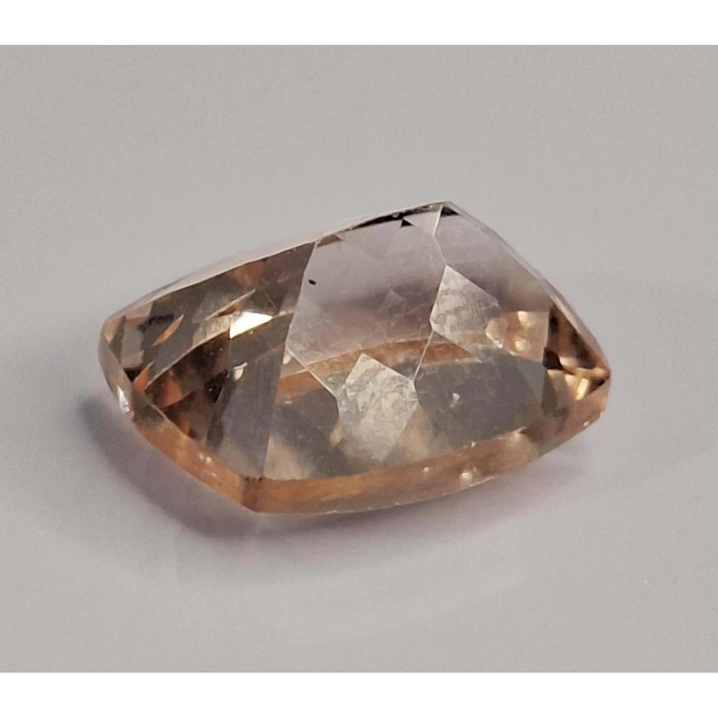 Stunning Peach Morganite Natural Cushion Cut 7-9 Ct Certified Loose Gemstone