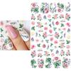 1PCS Sakura Nail Stickers Dandelion Nail Art Decoration Nail Decals Tulip Self-adhesive Flowers Stickers Press On Nails Stickers