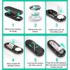 FONKEN For Airtag Charging Case Portable Magnetic Charging Case Waterproof Airtag Cover Extended Battery Case Battery Replacement
