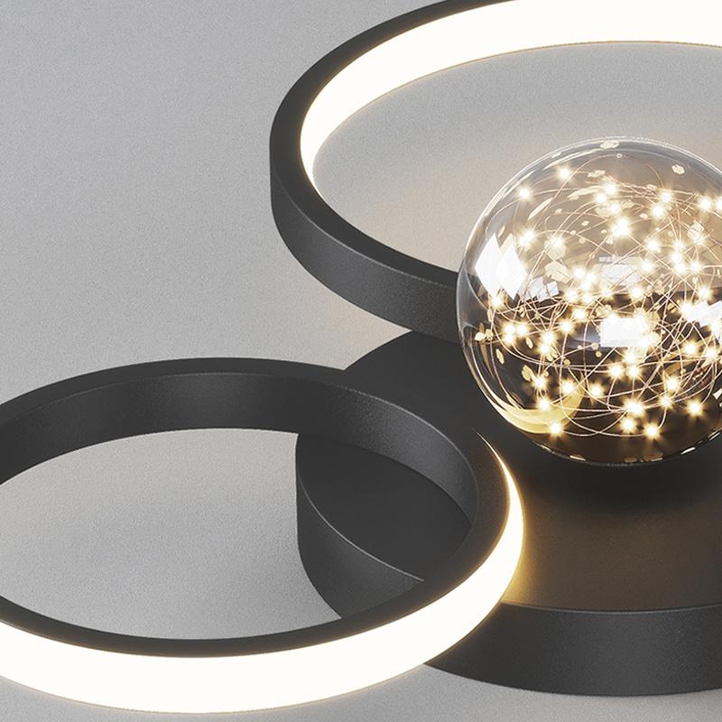 Rings Gypsophila Chandelier Lights for Living Room Bedroom Study Home Modern Ceiling Lighting Indoor Lamps