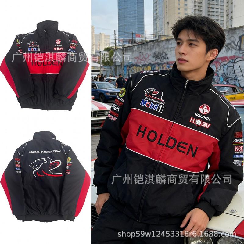 Gruba Bawełniana Haftowana Kurtka Motocyklowa Unisex Ciepła Odzież Wierzchnia Sporty Rowerowe