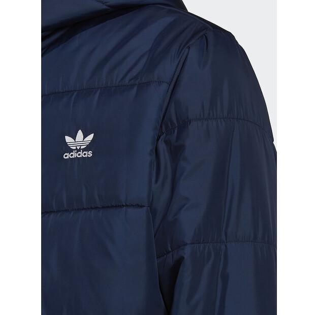 Демисезонная куртка adidas HM2462, темно-синяя, свободный крой