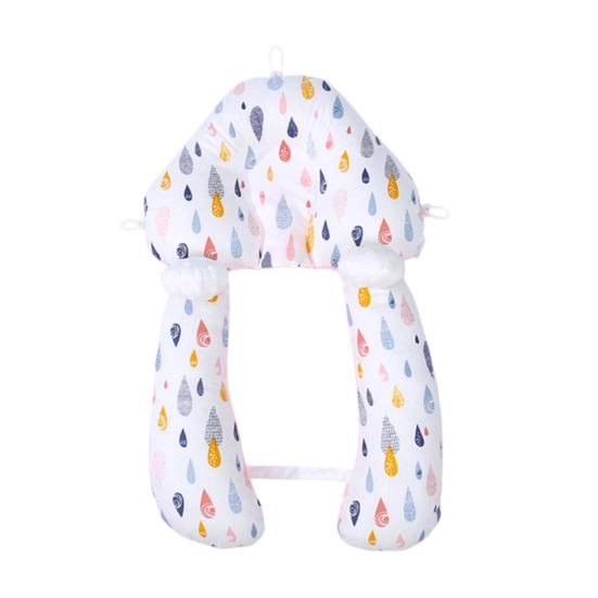 Almofada para Moldar a Cabeça de Bebê Recém-Nascido Design Dupla Face Almofada de Dormir Suporte Anti-Cabeça Chata Respirável